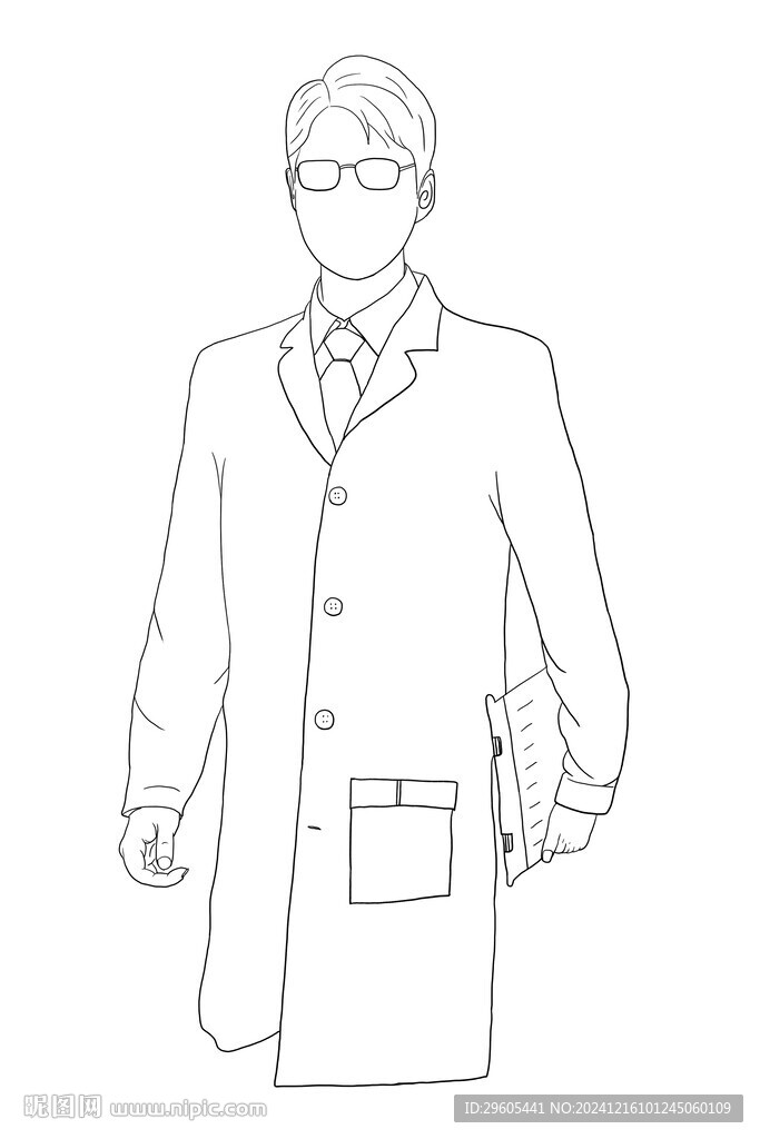 医生线稿