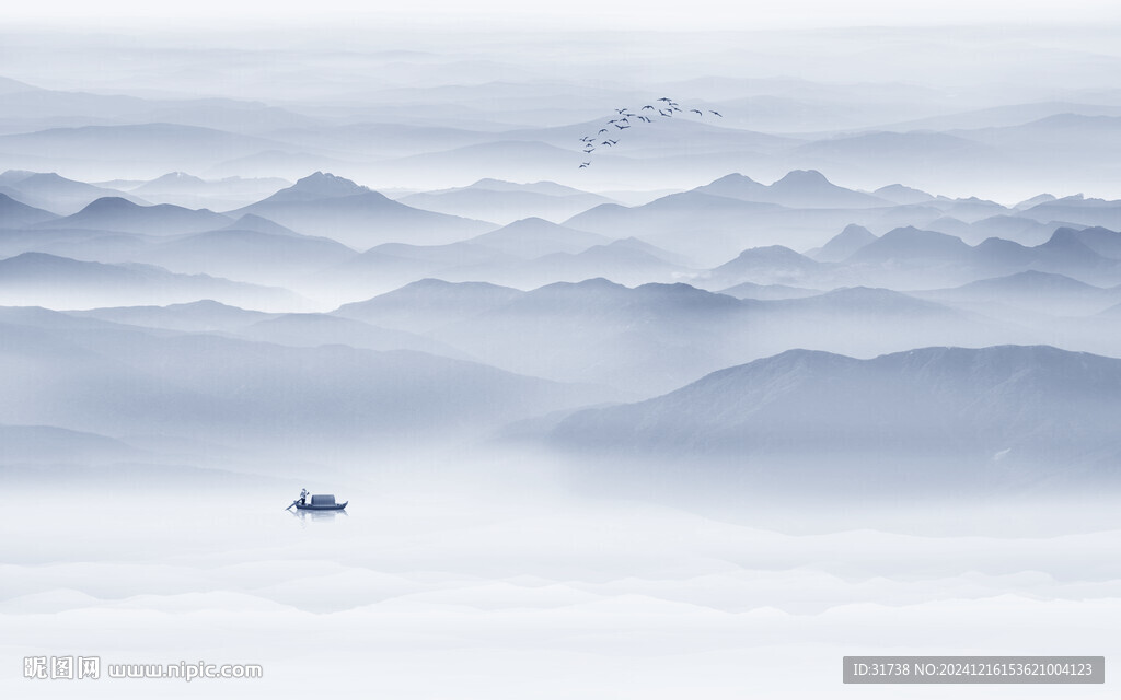 水墨山水背景
