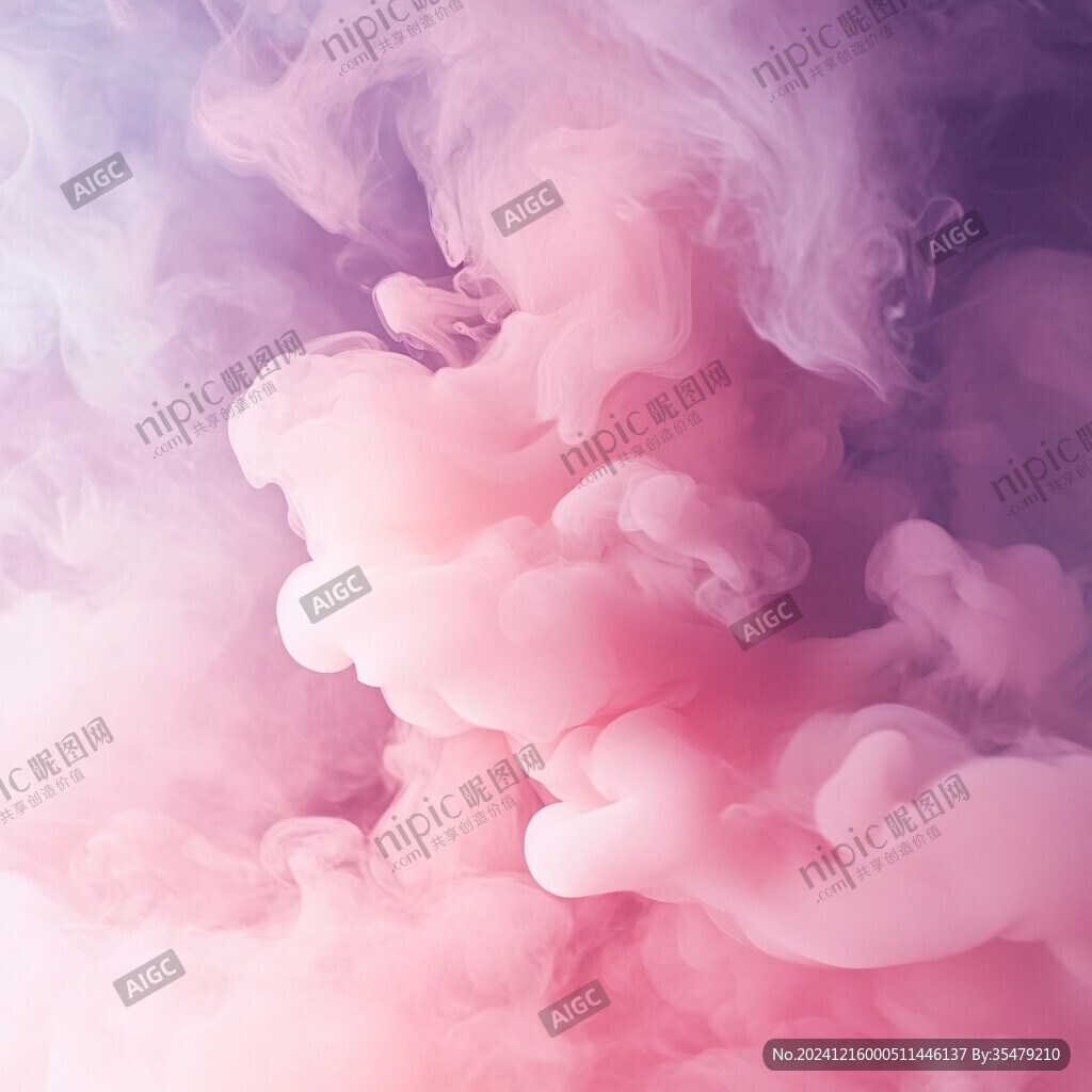 云雾般的粉色虚幻