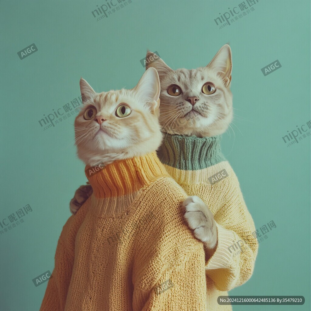 穿毛衣的猫咪