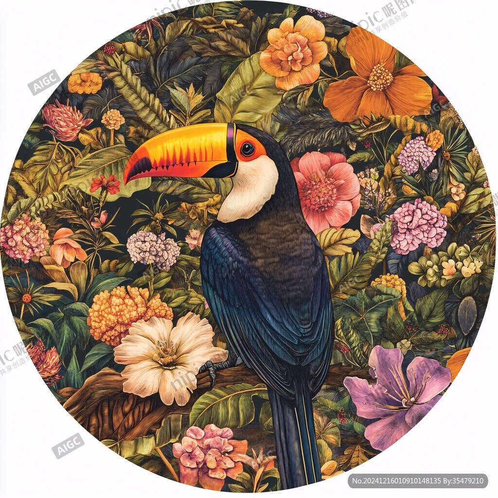 欧美花鸟