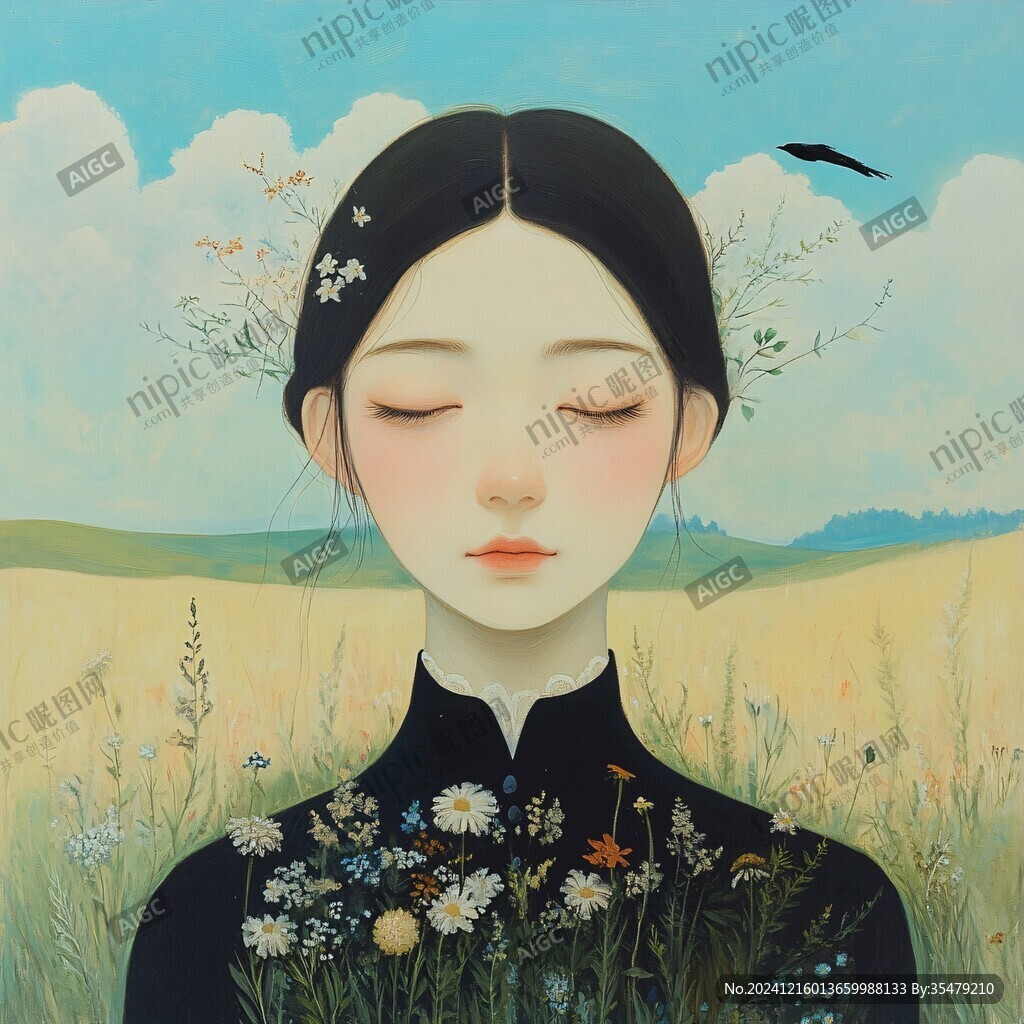 人物装饰画原创