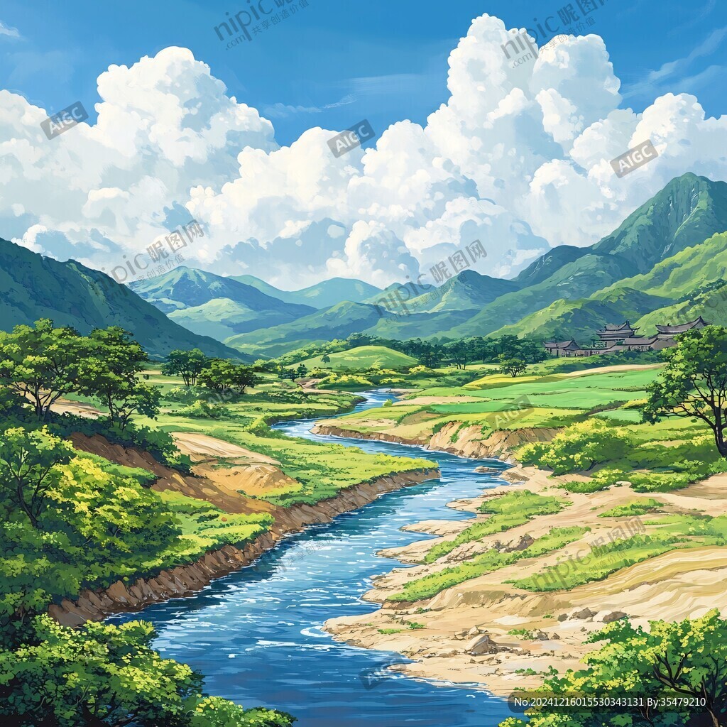 山川草地河流