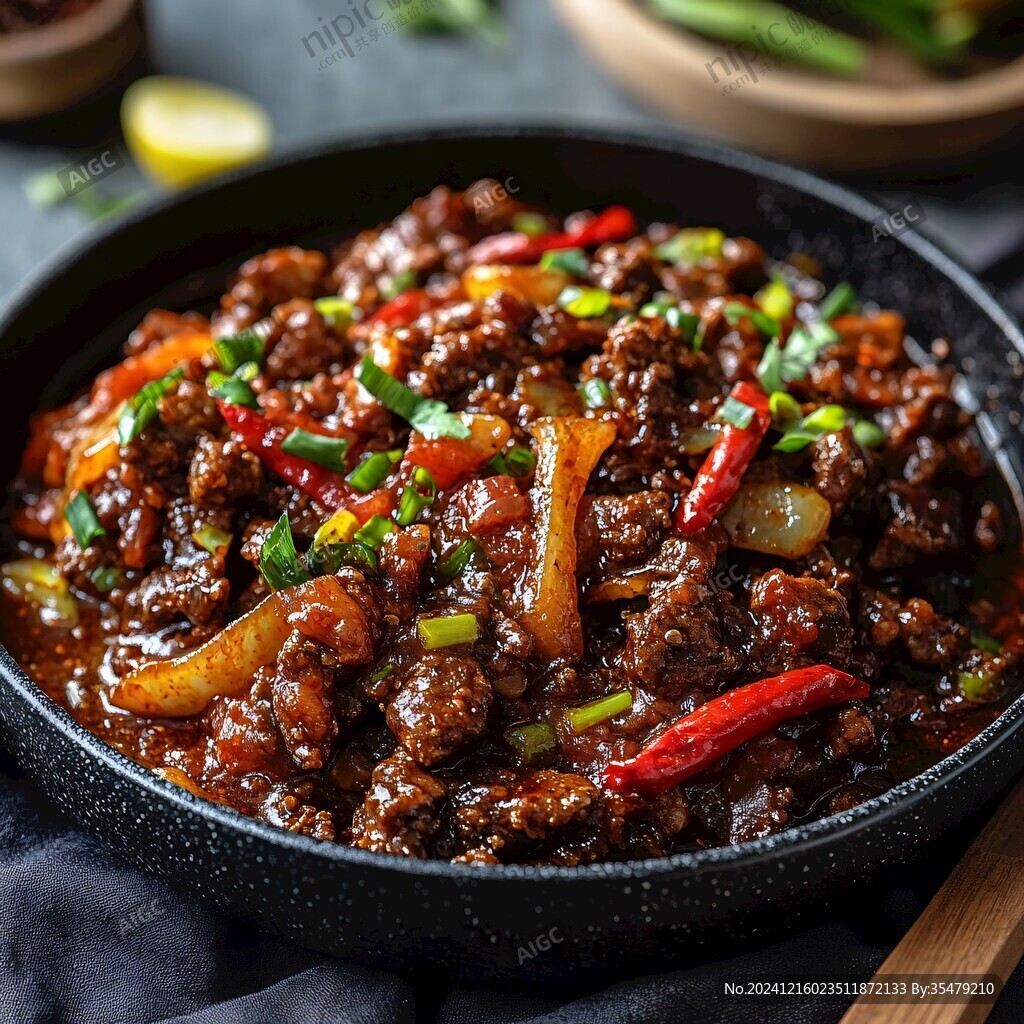 铁板黑椒黄牛肉