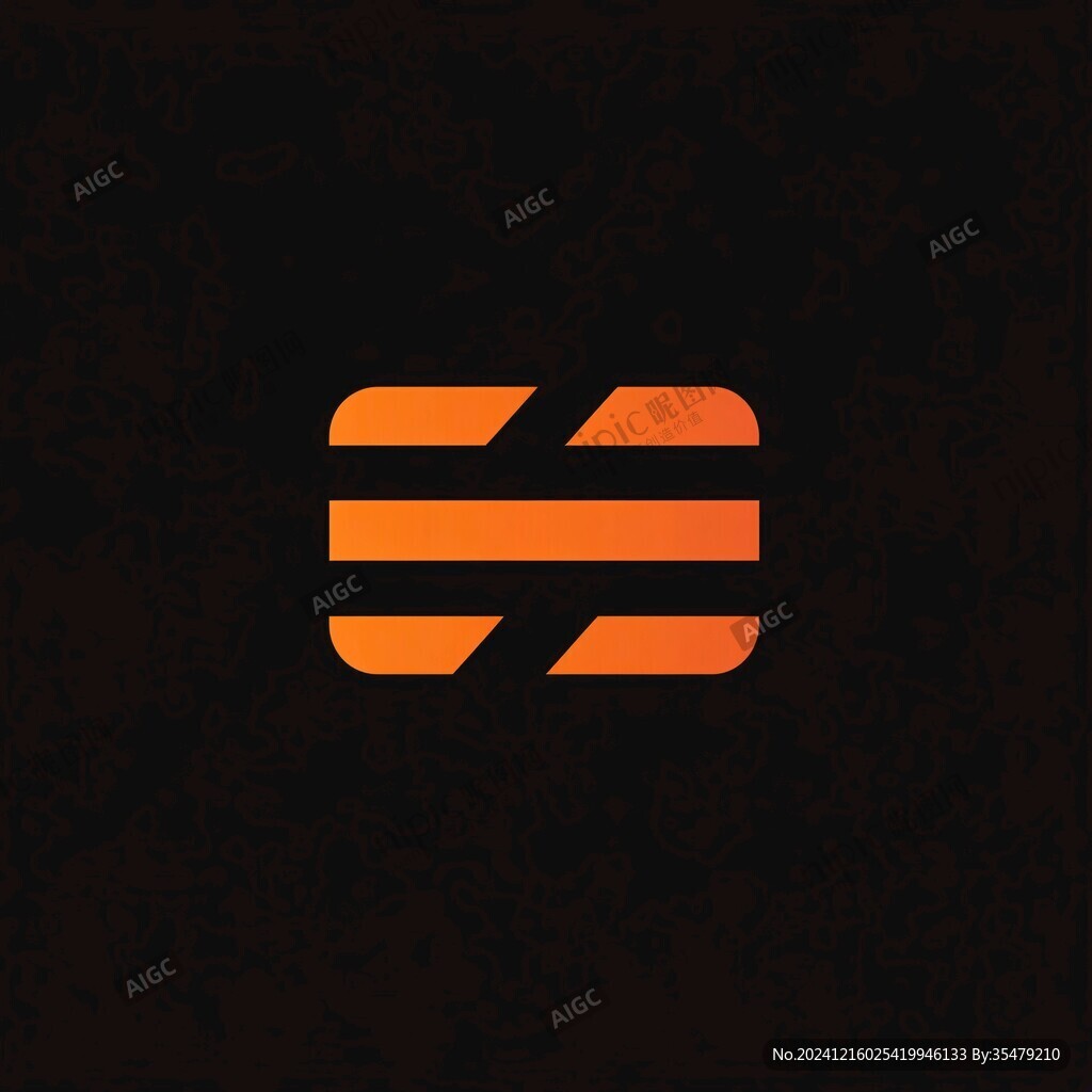 几何细条logo
