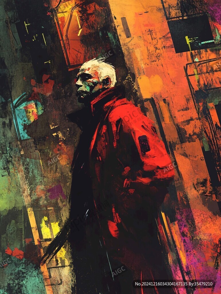 赛博朋克装饰画