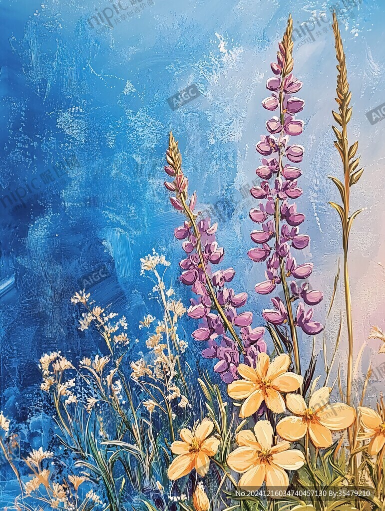 野花壁画