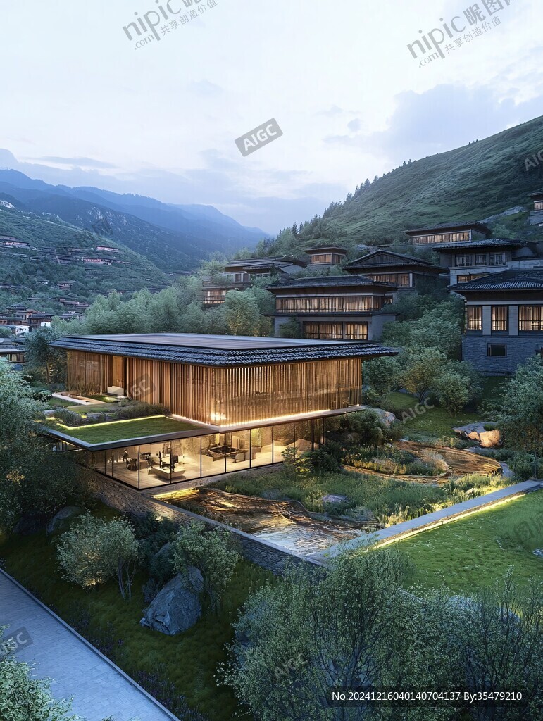 山坡上的高端酒店