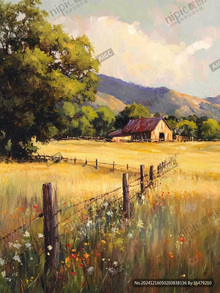 美式乡村油画