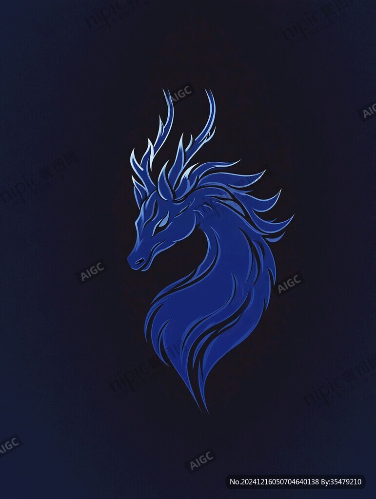 龙马元素logo