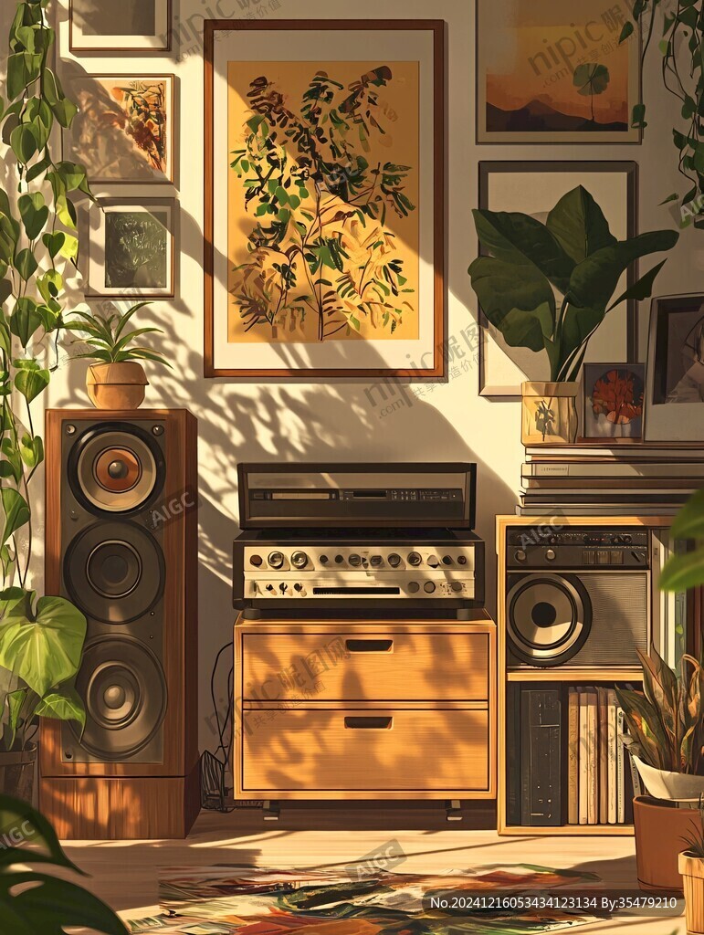 居家场景插画