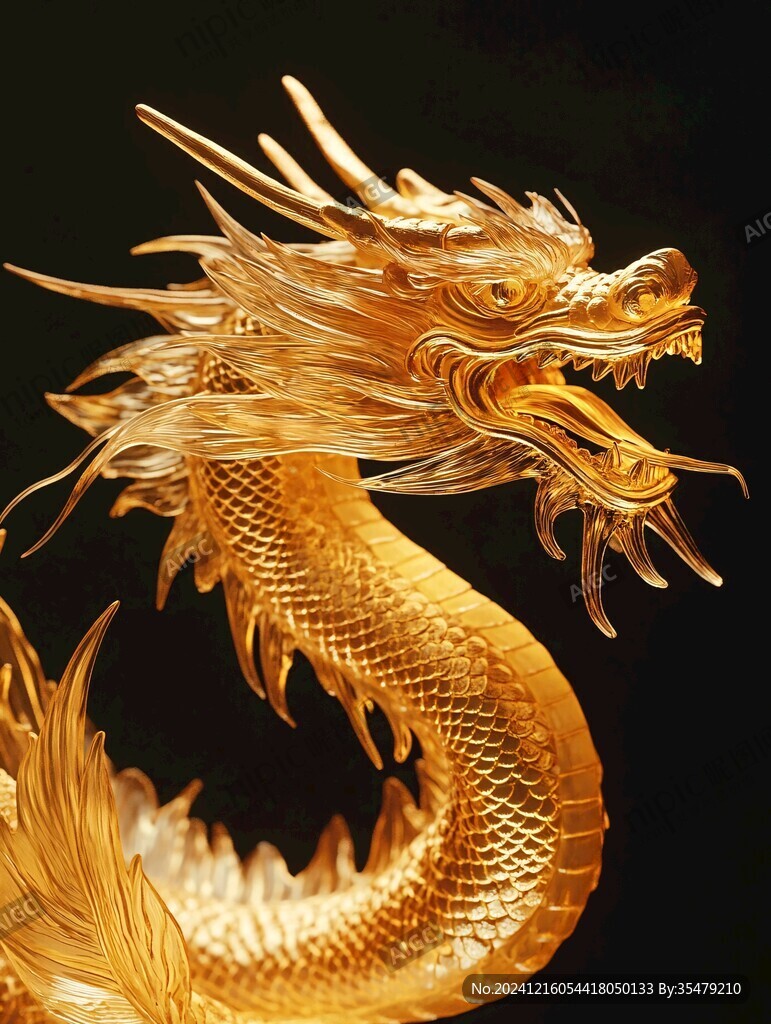 黄金龙摆件