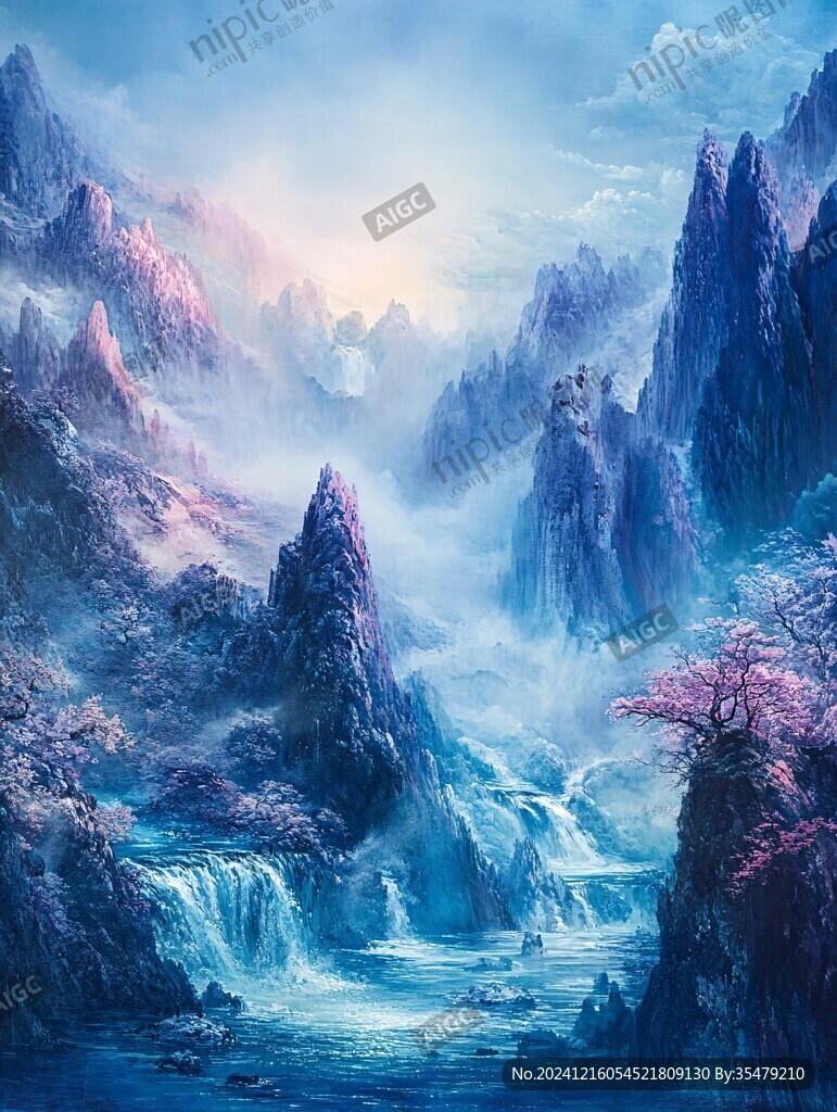 幻彩艺术山水风景