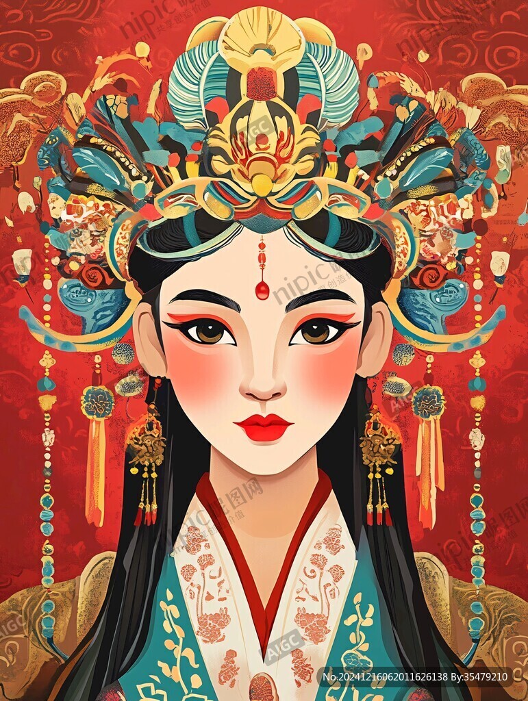 花旦插画