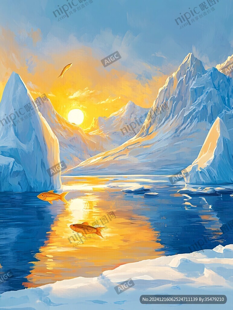 荒野黄昏插画