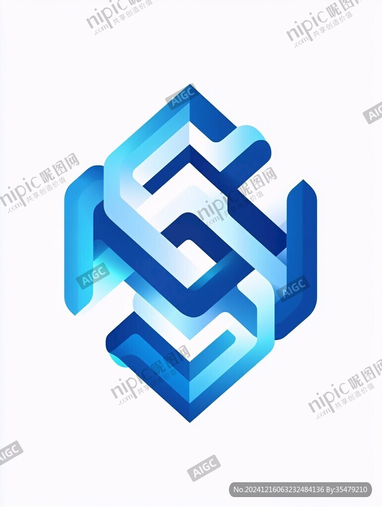 迷宫线条logo