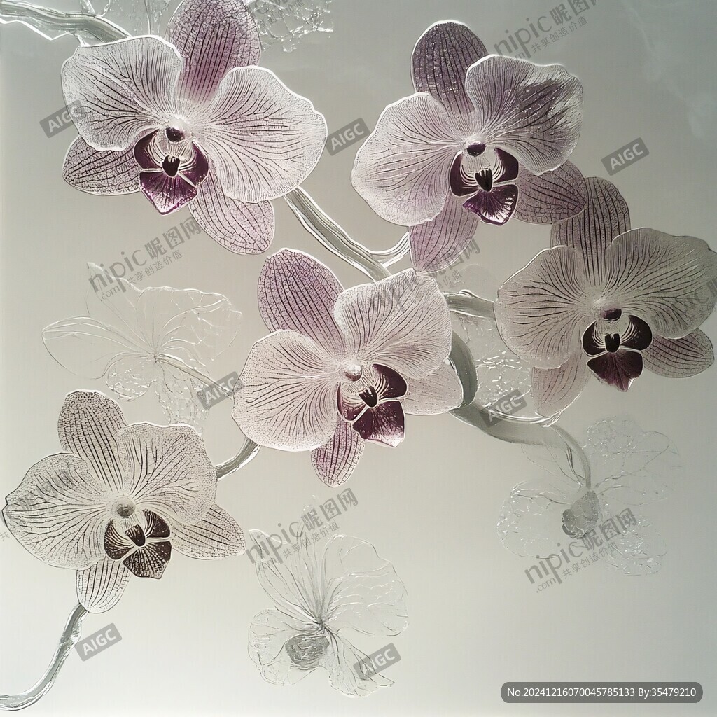 艺术兰花墙纸