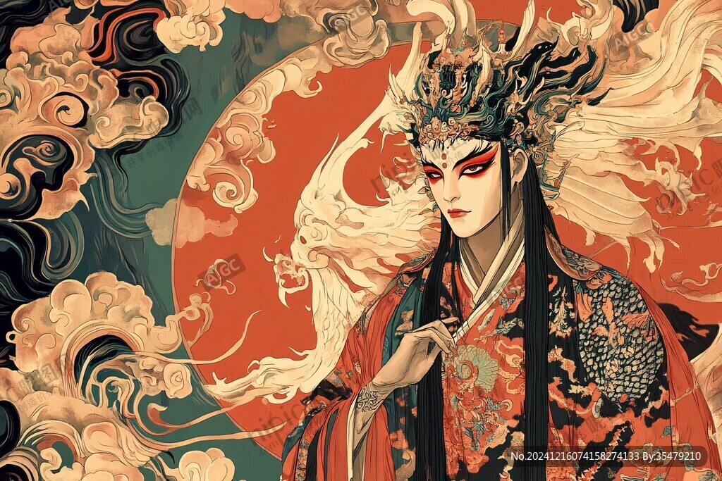 插画京剧人物插画
