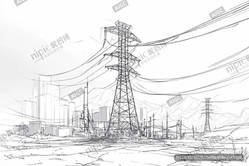 电力线描图