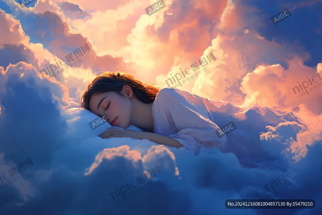 白云下的睡美人
