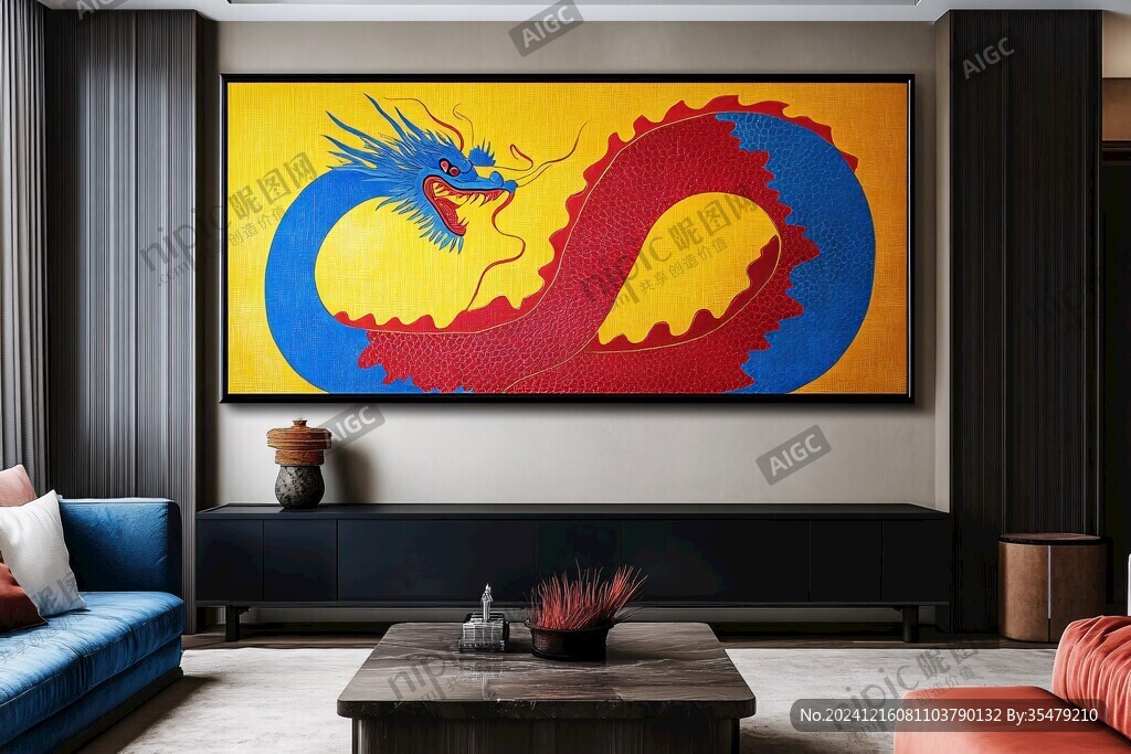 龙头挂画
