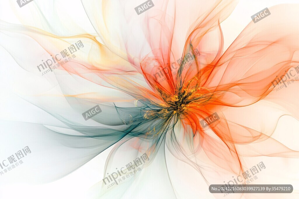 精美抽象特效花