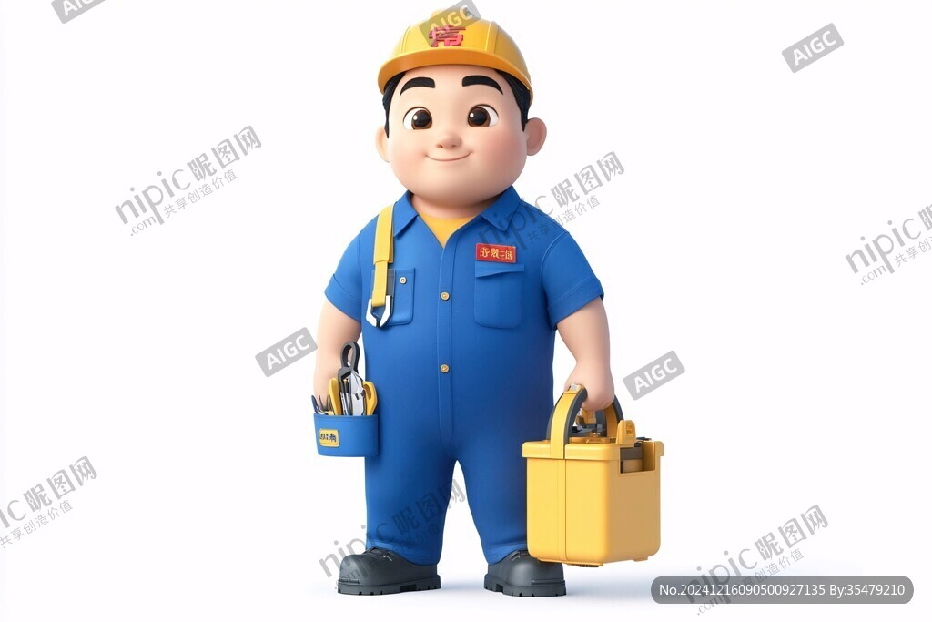 卡通开心工匠头像