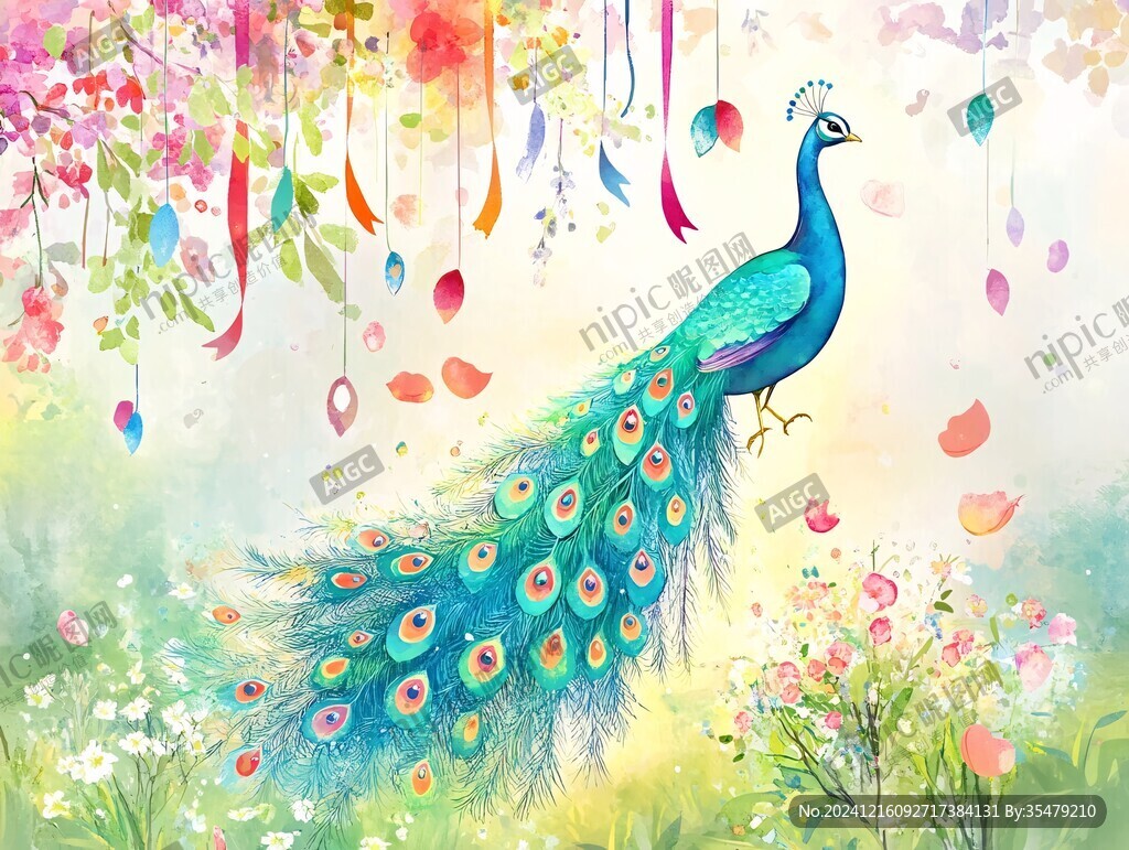 百鸟朝凤插画