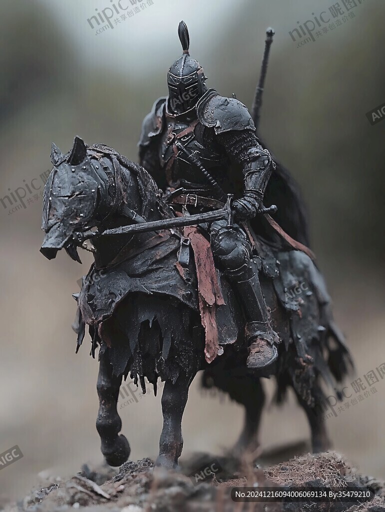 骑士摆件