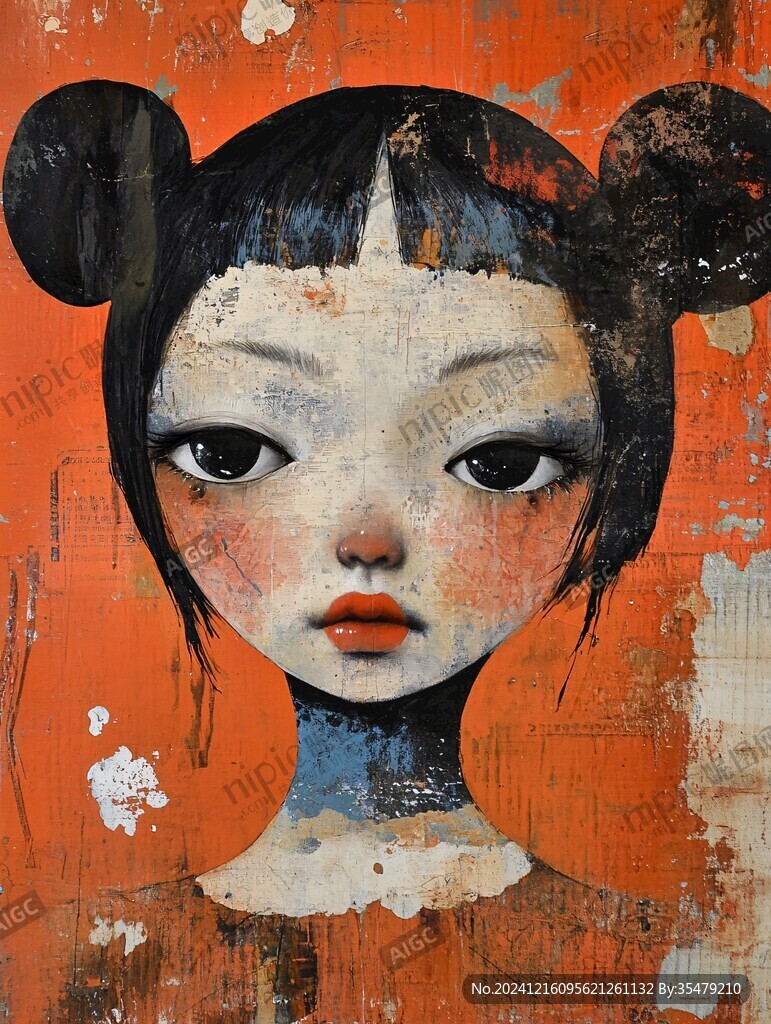 丙烯画人物