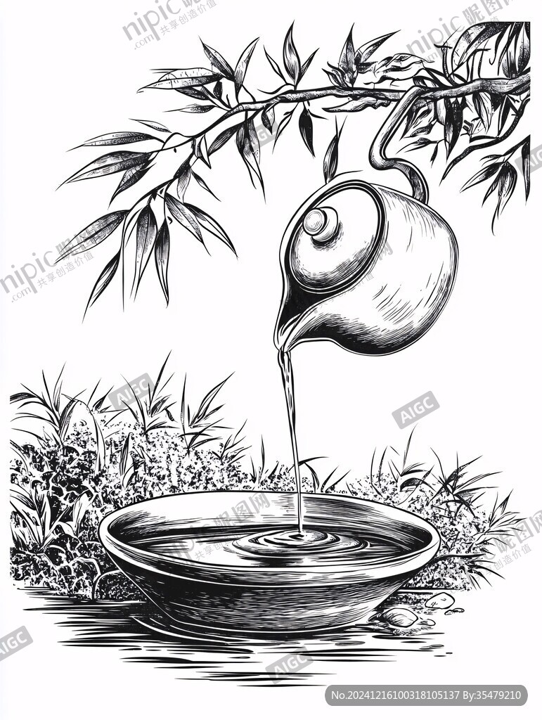 田螺手绘