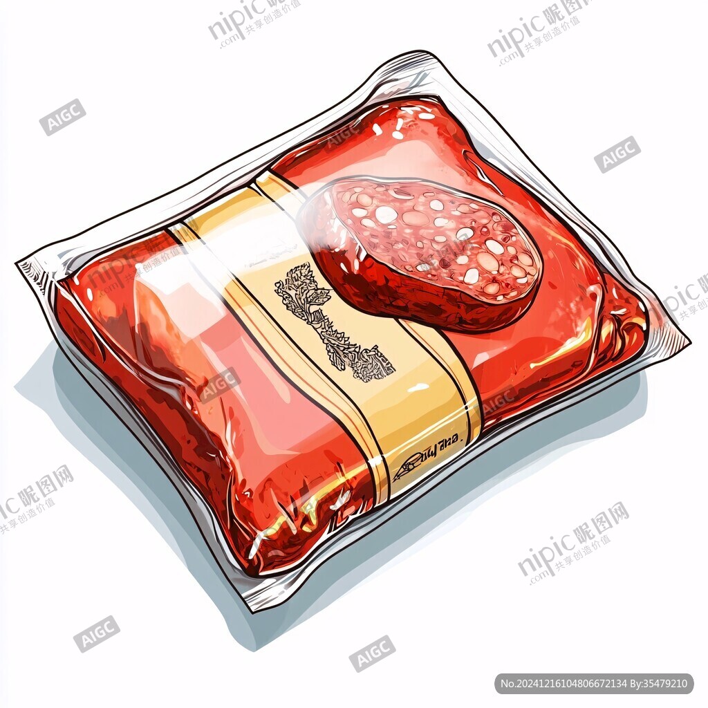 血肠插画