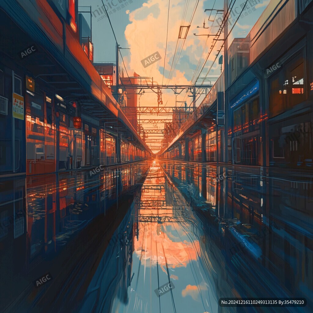 风景厚涂