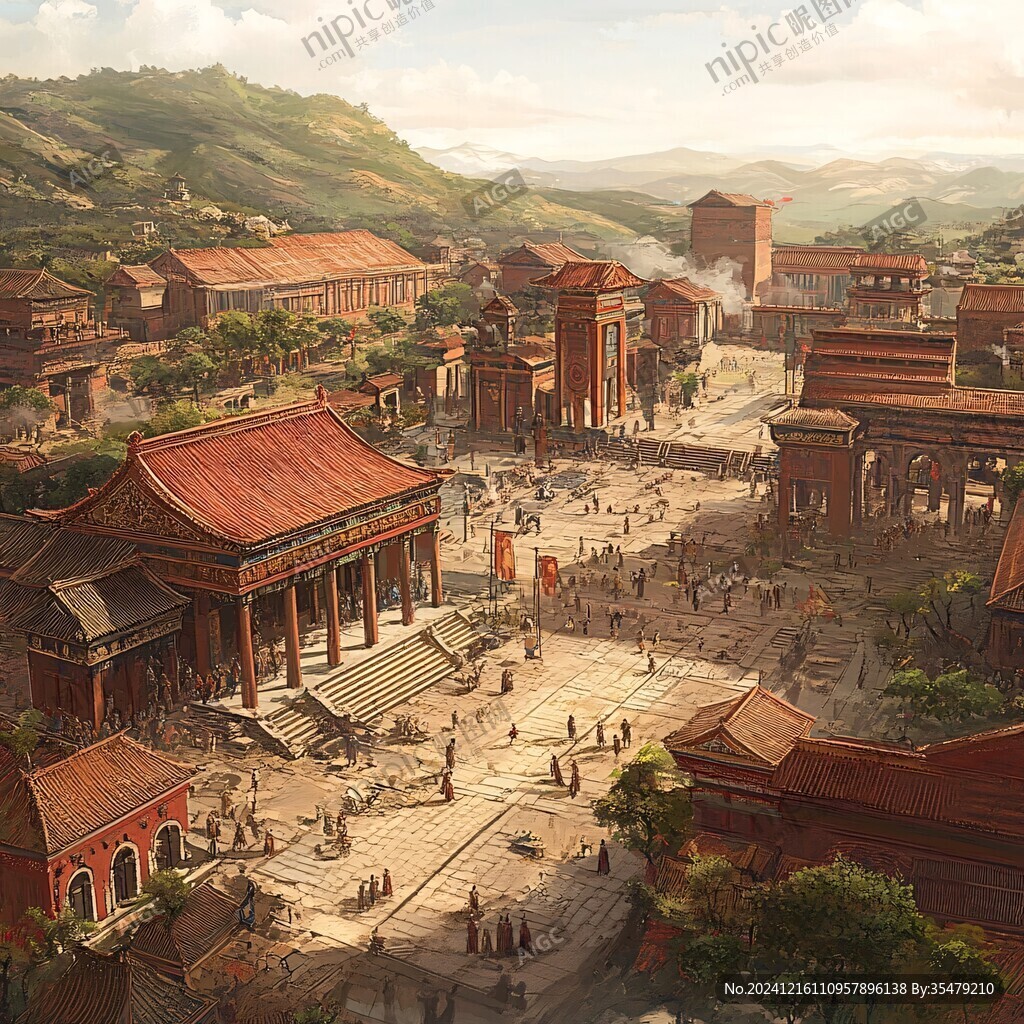 城市历史发展场景