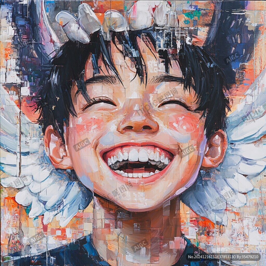 丙烯肖像画