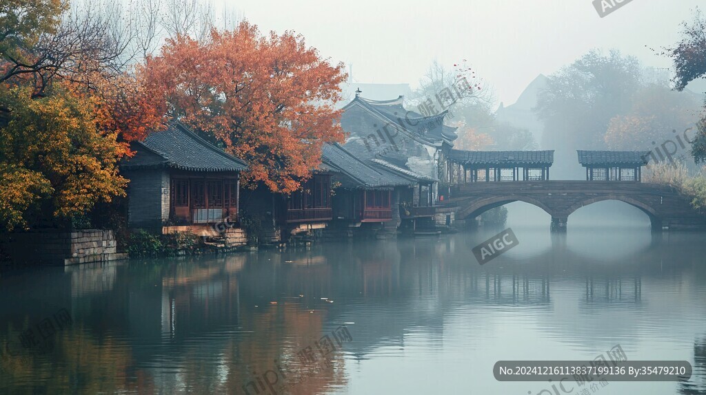 雾中乌镇