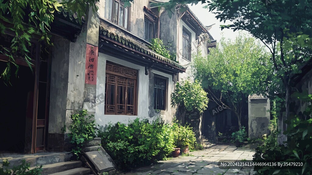 江南小巷场景