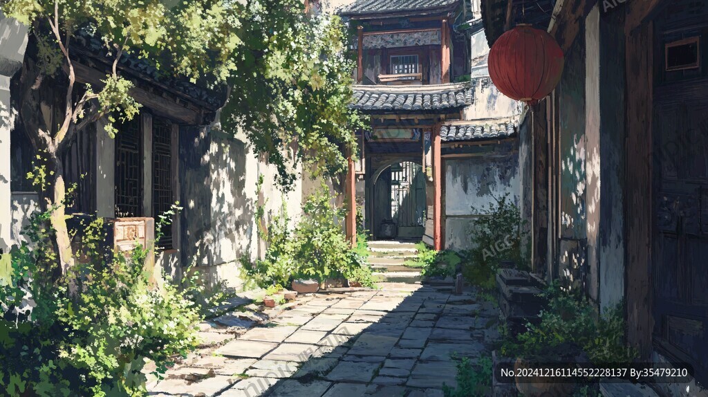 江南小巷场景