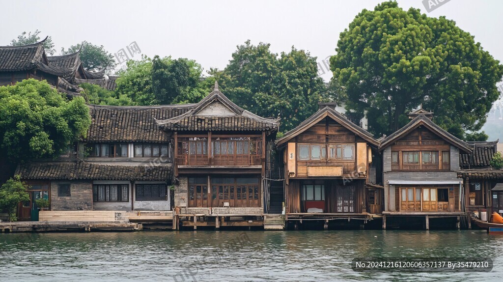 岸边民宿建筑