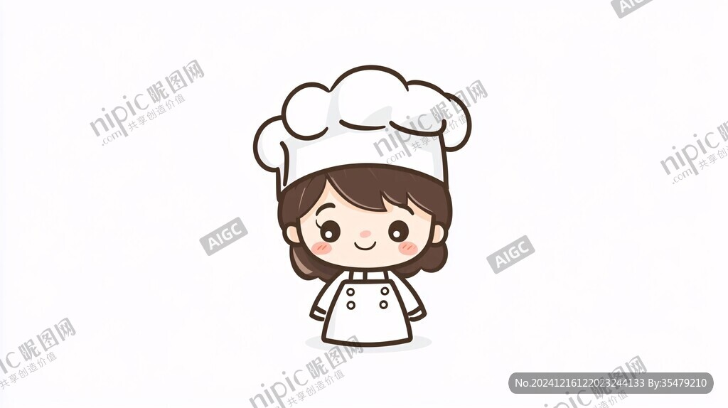 卡通小厨娘