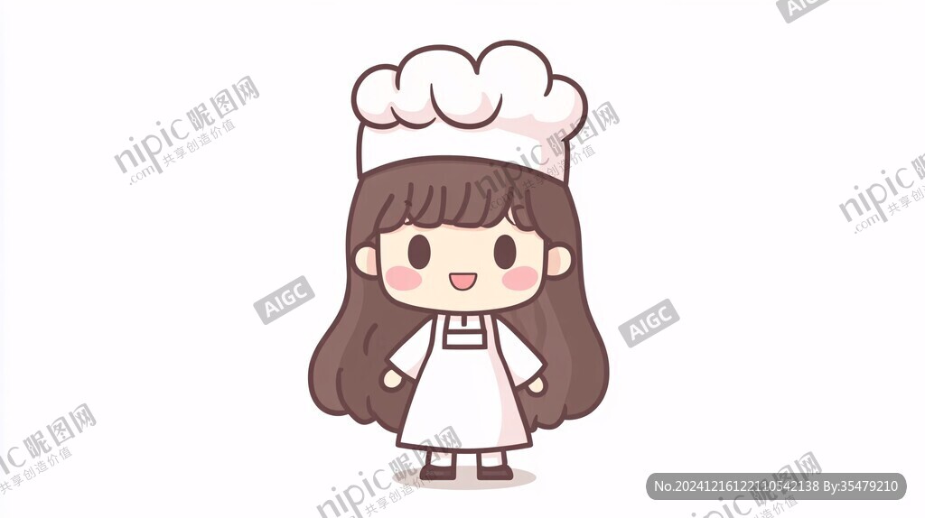 卡通小厨娘