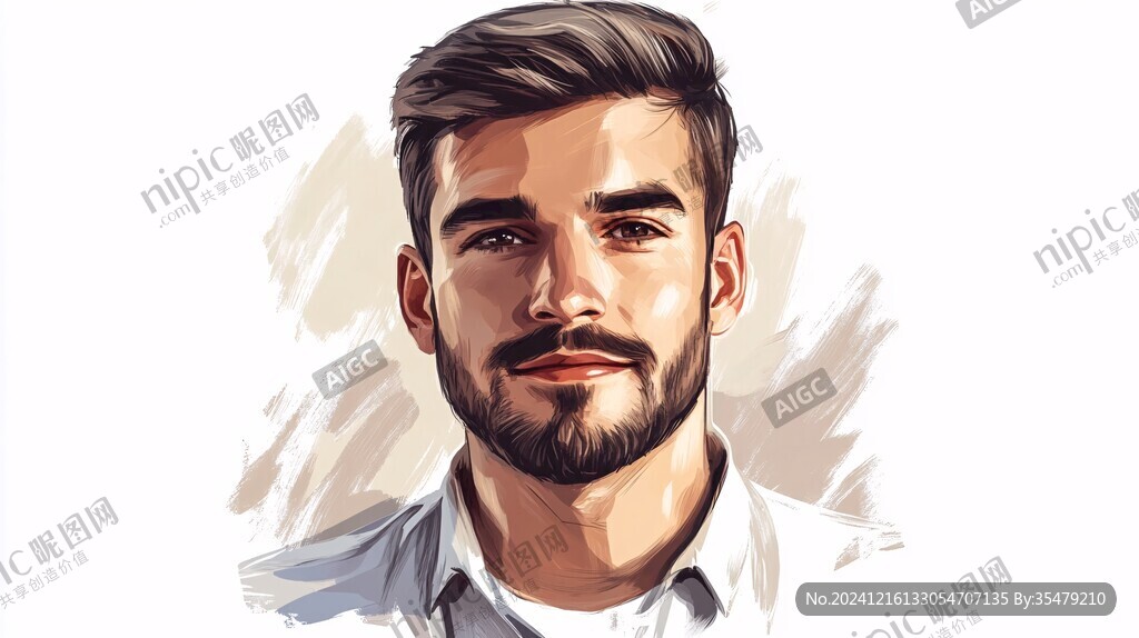 帅哥插画
