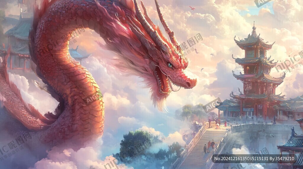 龙年横版插画
