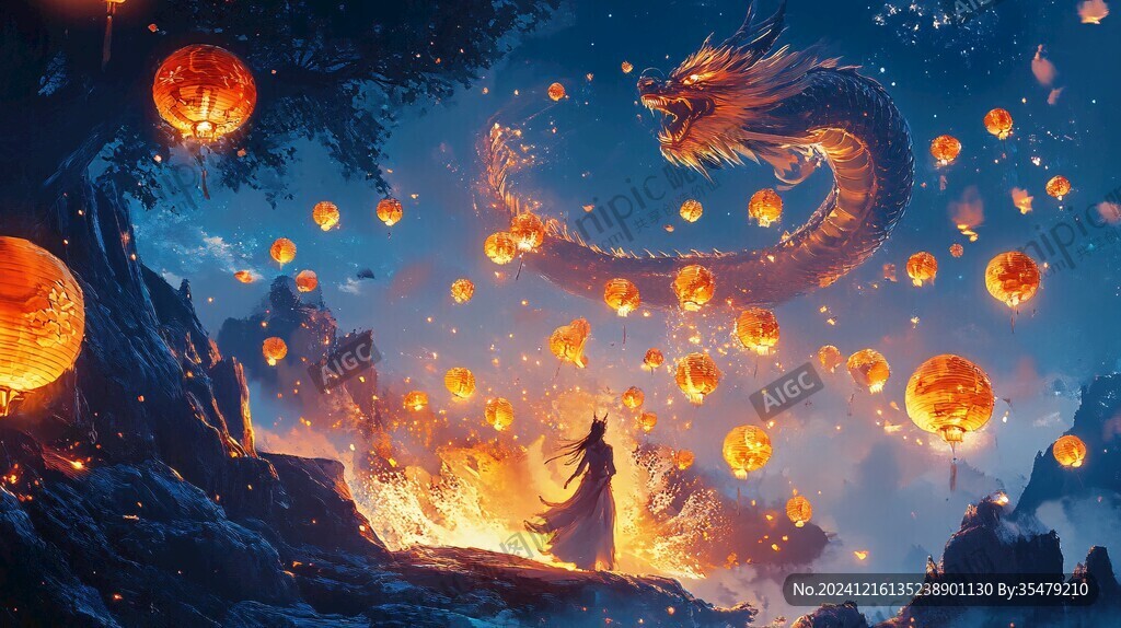 龙年横版插画