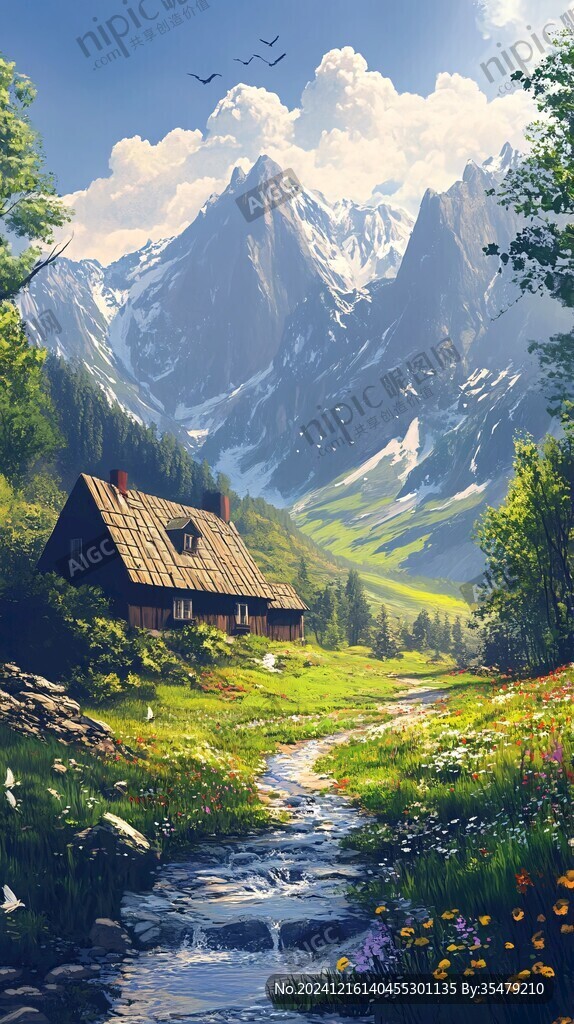 插画唯美风景