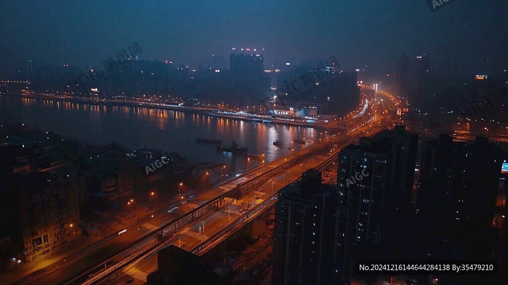 襄江夜色