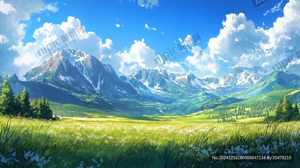 宽屏风景画
