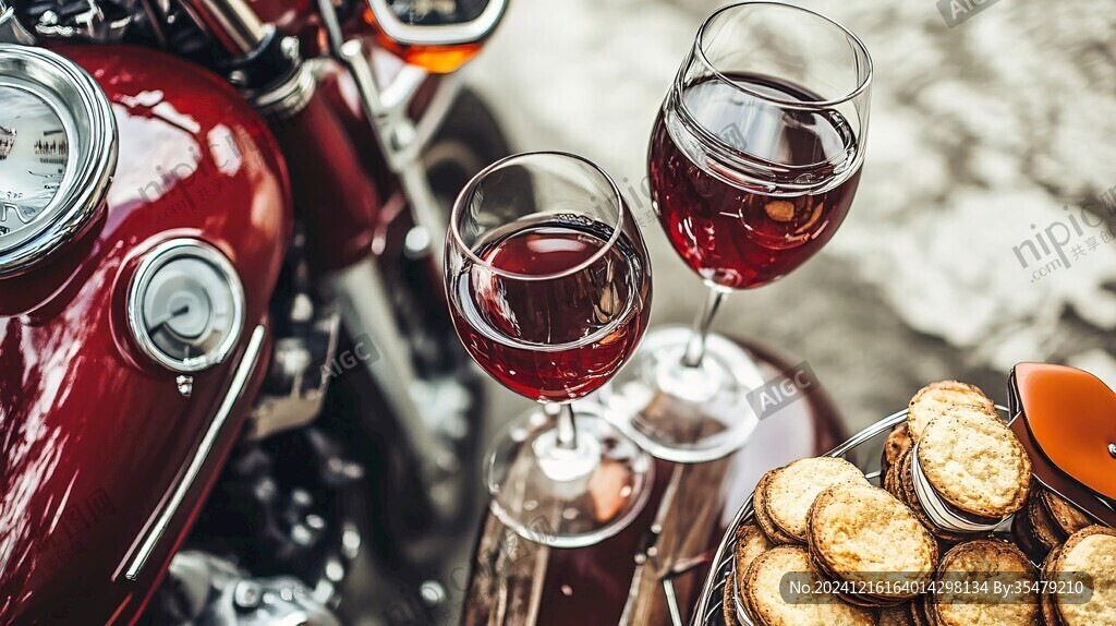 两个葡萄酒杯