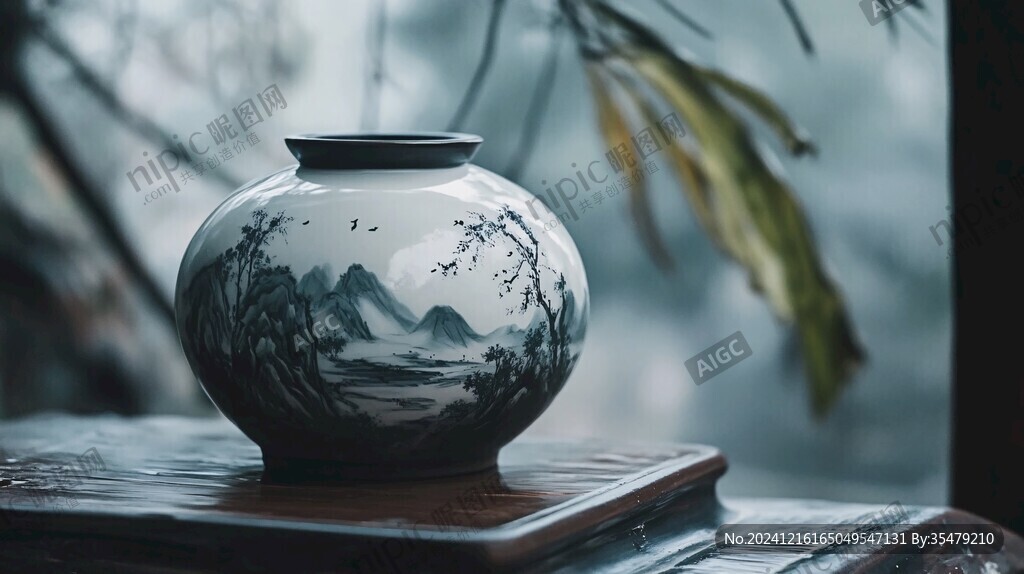 瓷瓶画