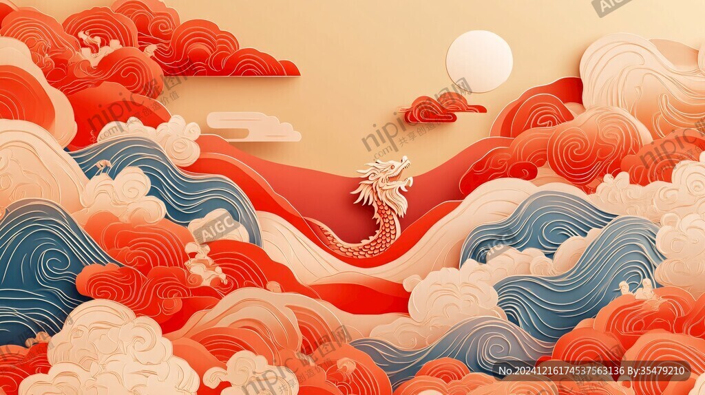 龙年包装插画